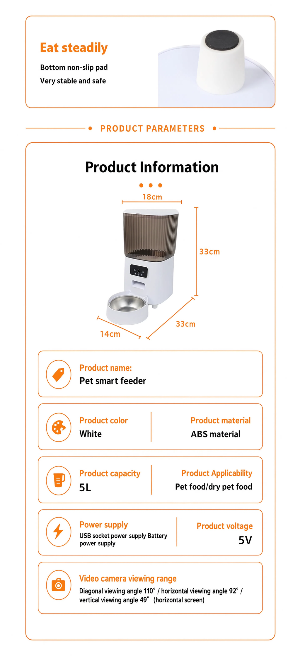 SmartFeed Pro — HD Camera & WiFi Pet Feeder